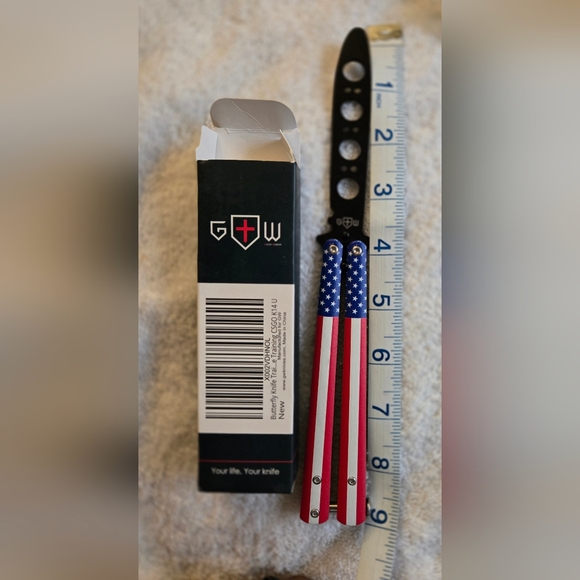 American Flag Butterfly Prop Knife - Picture 7 of 8